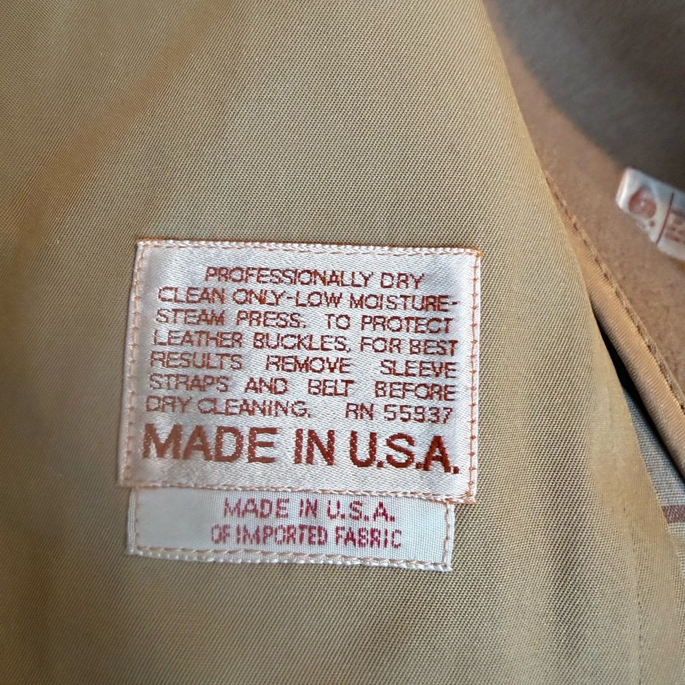 Barneys New York Brown Trench Coat - Picture 6 of 11